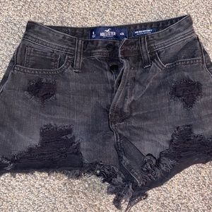 Hollister black high rise shorts